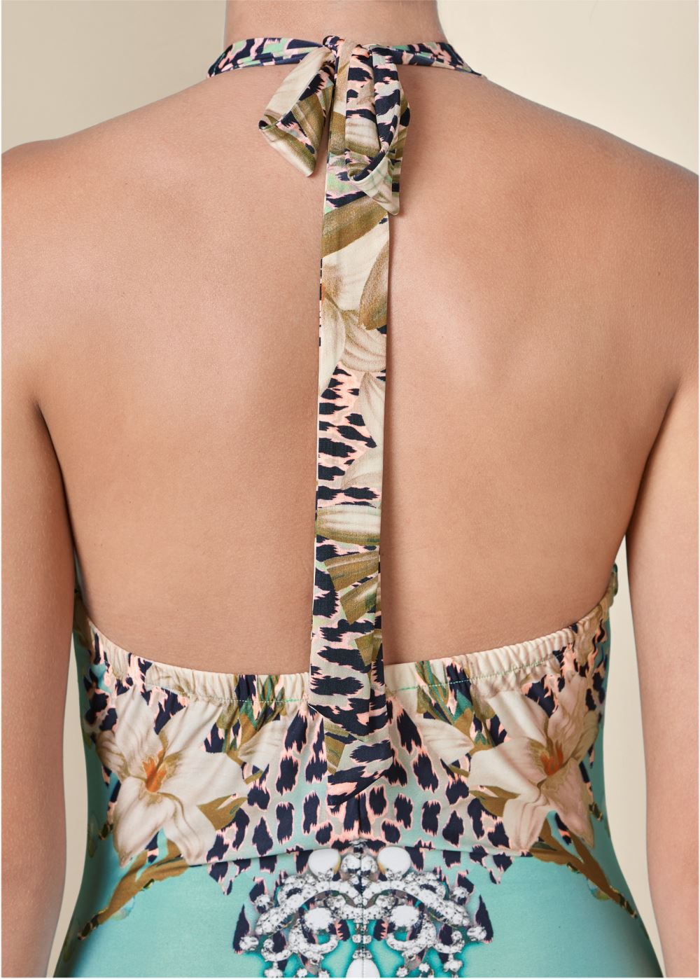 Venus Plus Size Printed Maxi Dress