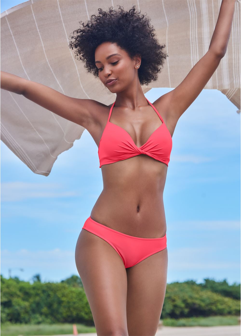 Venus Classic Low-Rise Bottom Bikini - Sunset Pink