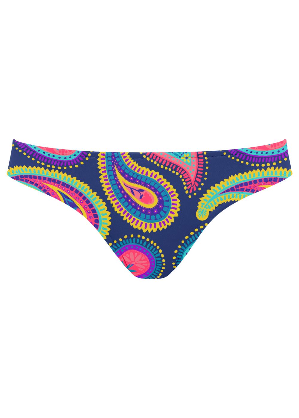 Venus Classic Low-Rise Bottom Bikini - Festive Paisley
