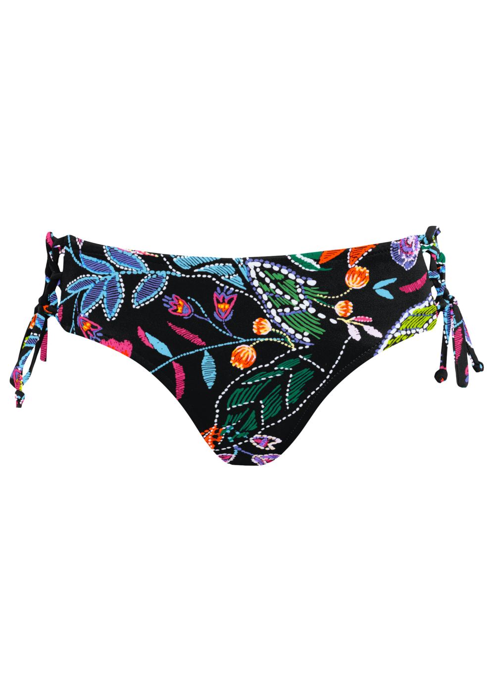 Venus Lattice Side Bottom Bikini - Midnight Elegance