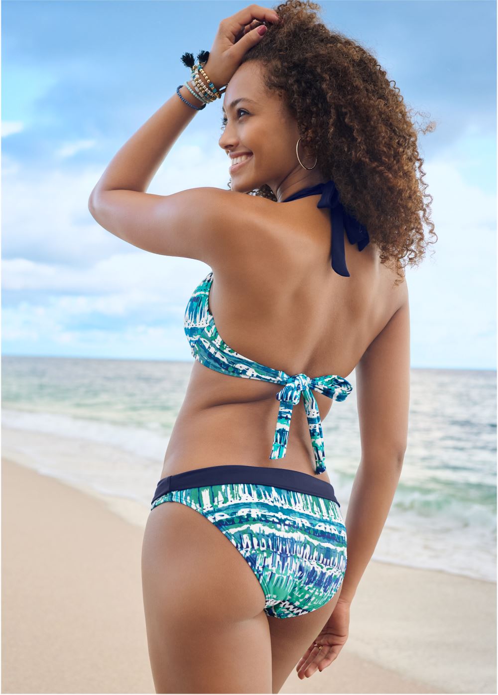 Venus Fold Waist Bottom Bikini - Beach Cove