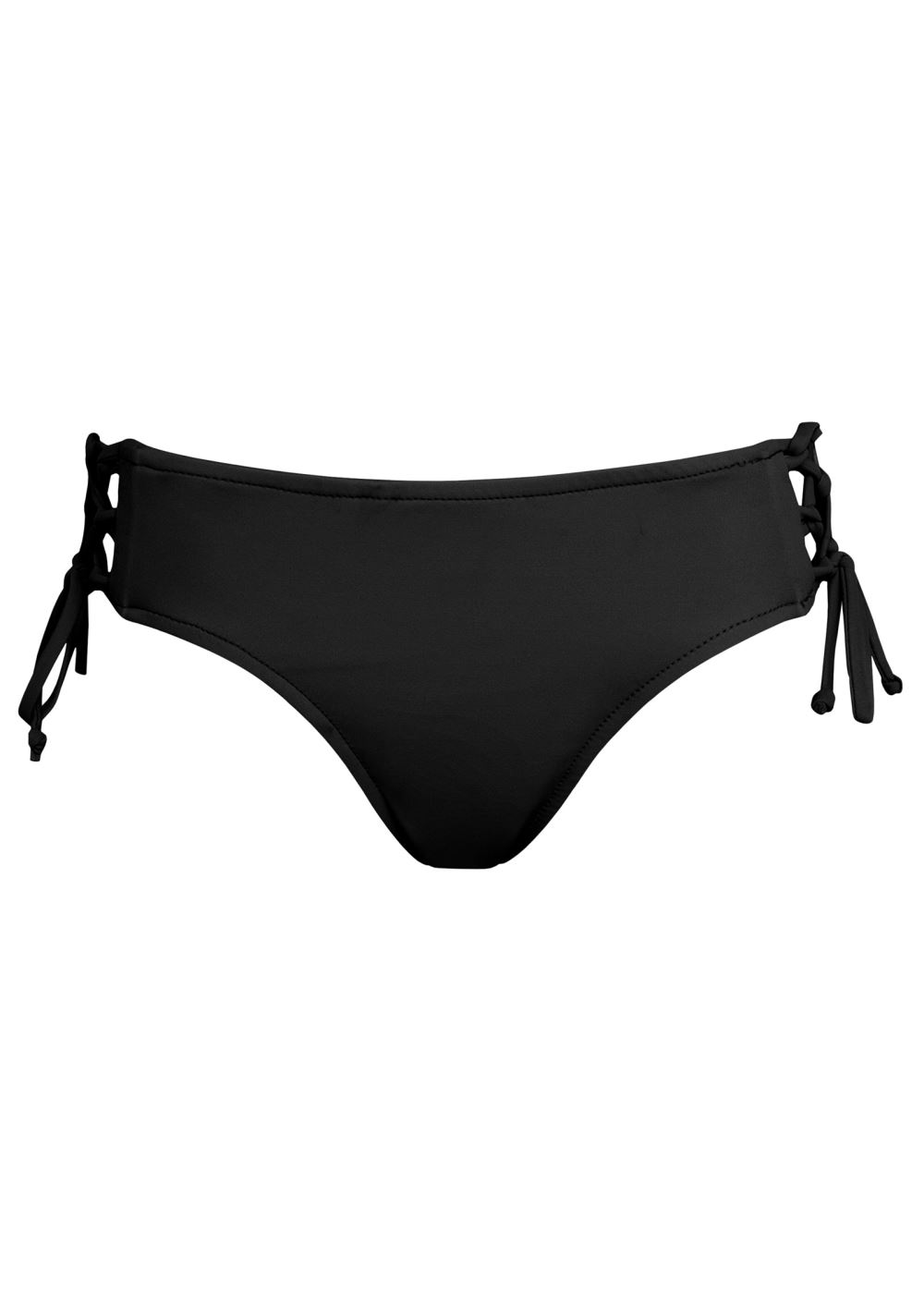 Venus Lattice Side Bottom Bikini - Black Beauty